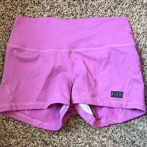 Fleo Pink High-Waist Shorts